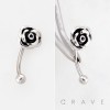 ROSE BURNISH 316L SURGICAL STEEL CURVED BARBELL/EYEBROW
